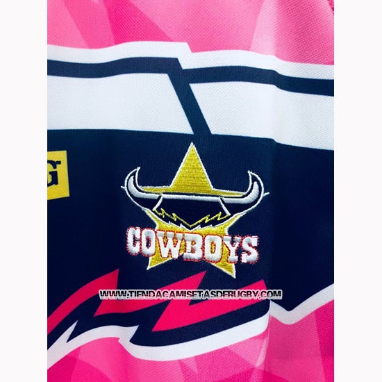 Camiseta North Queensland Cowboys Rugby 2019-2020 Conmemorative Rosa